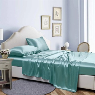 Piece Bibb Home Silky Satin Sheet Set